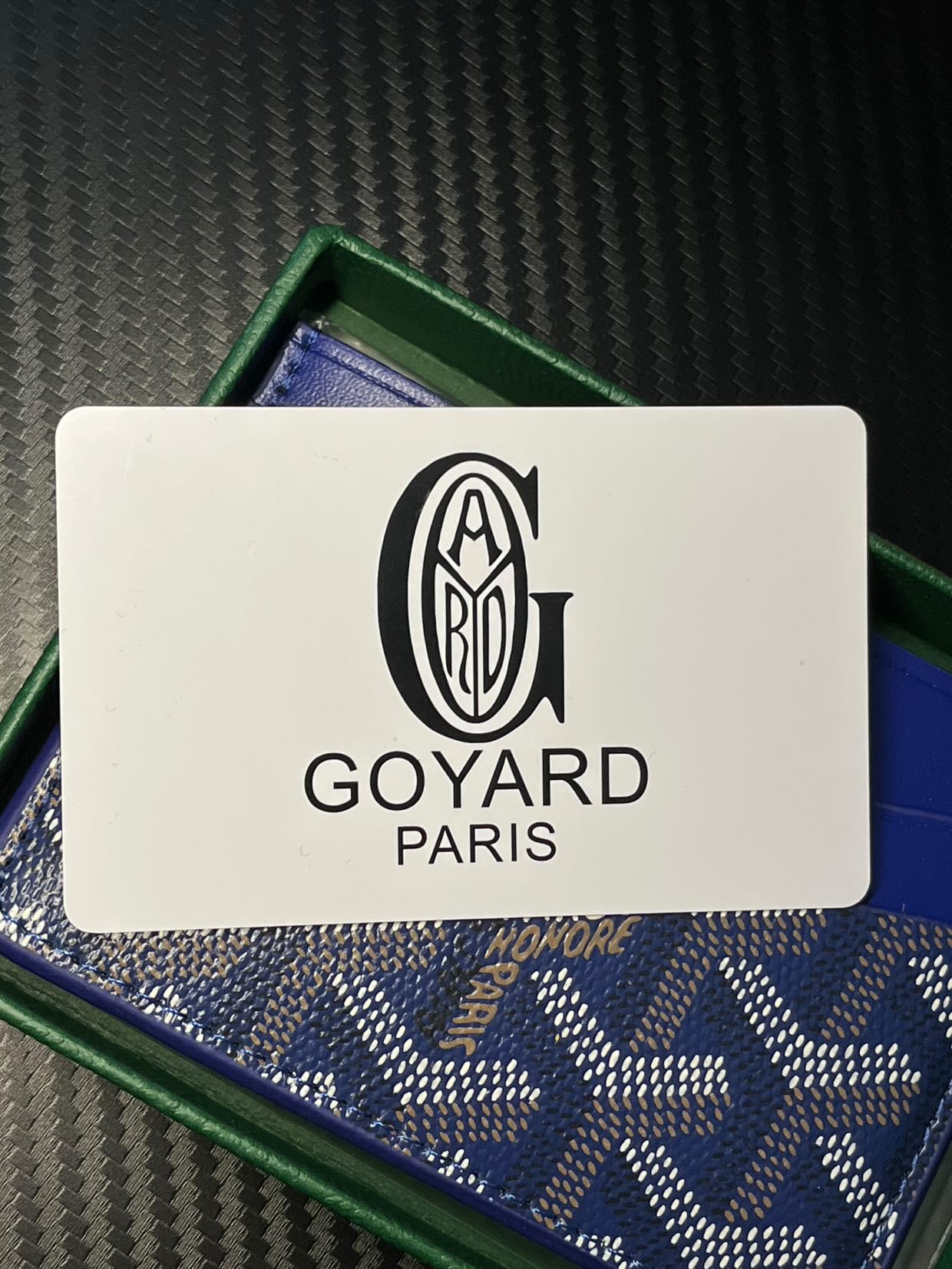 GOYARD CARDHOLDER DEEP BLUE