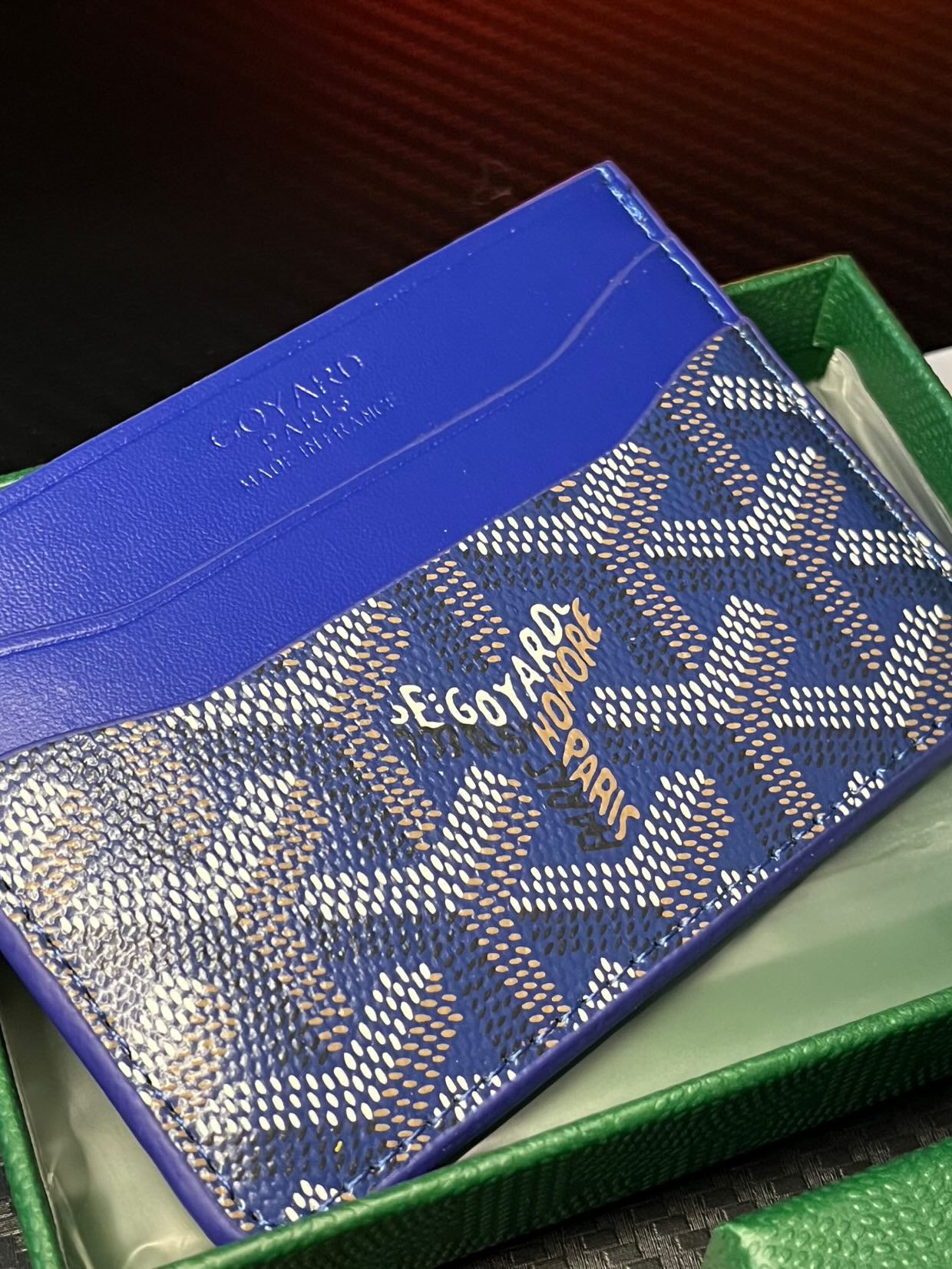 GOYARD CARDHOLDER DEEP BLUE