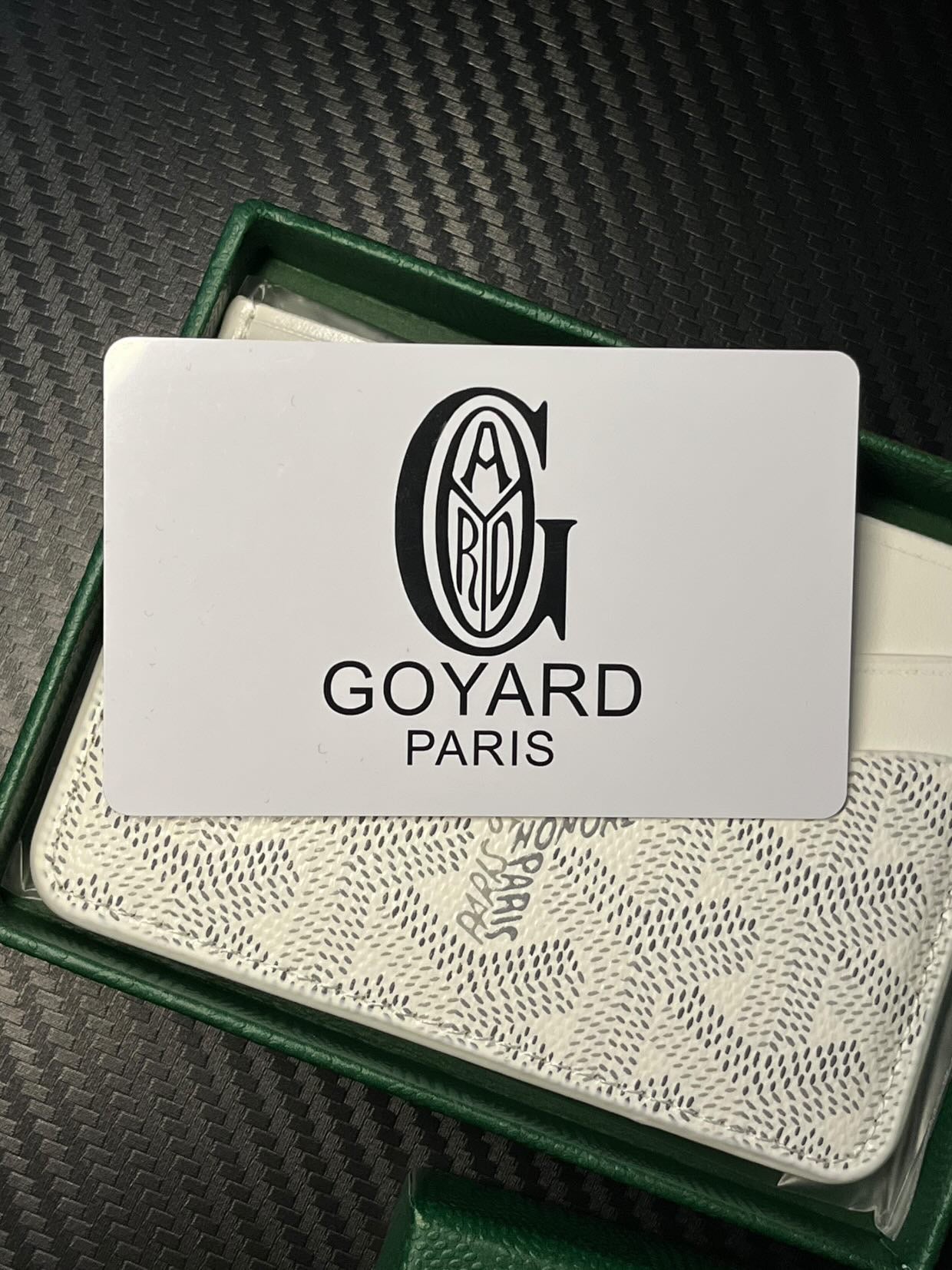 GOYARD CARDHOLDER WHITE