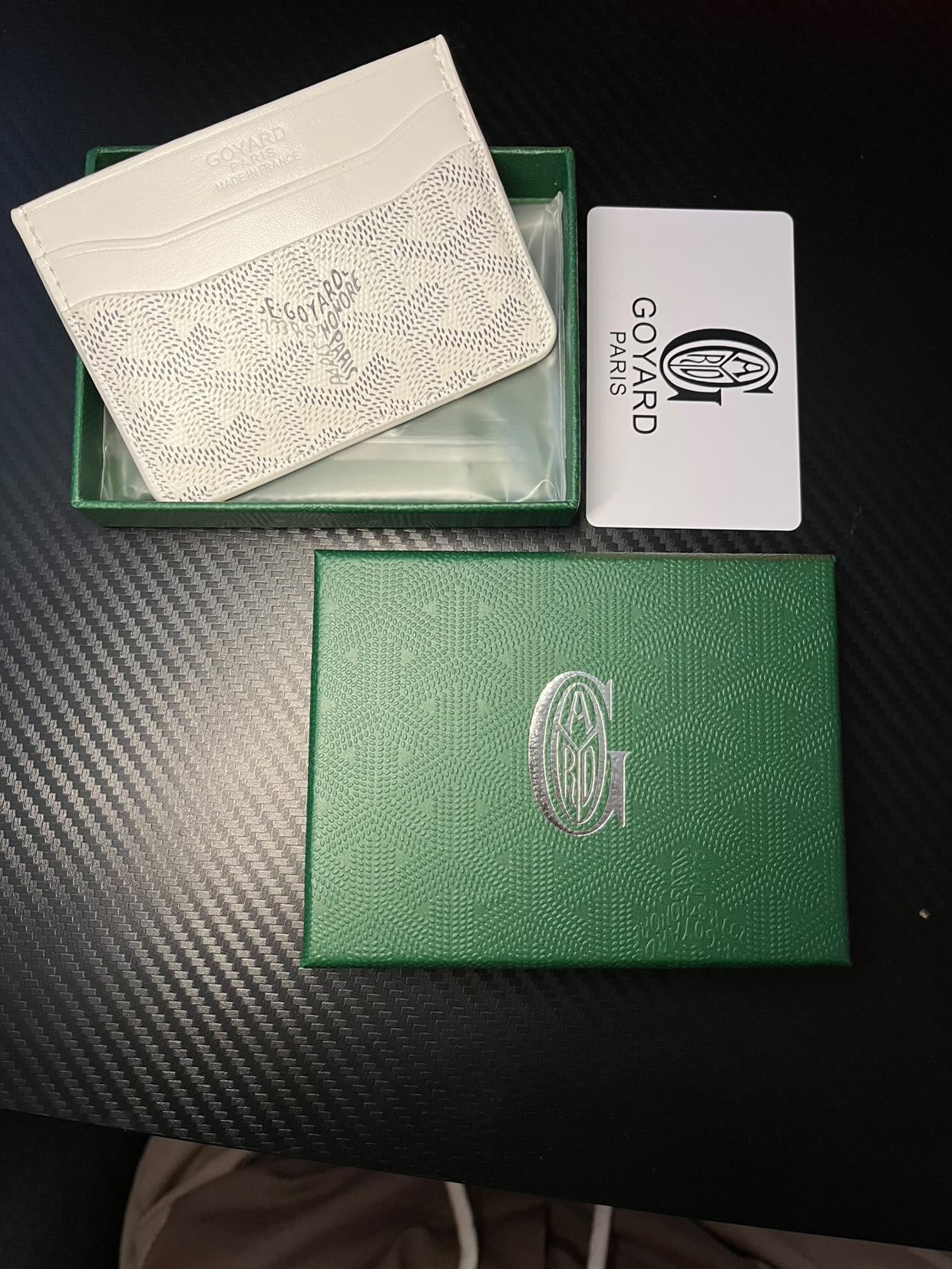 GOYARD CARDHOLDER WHITE