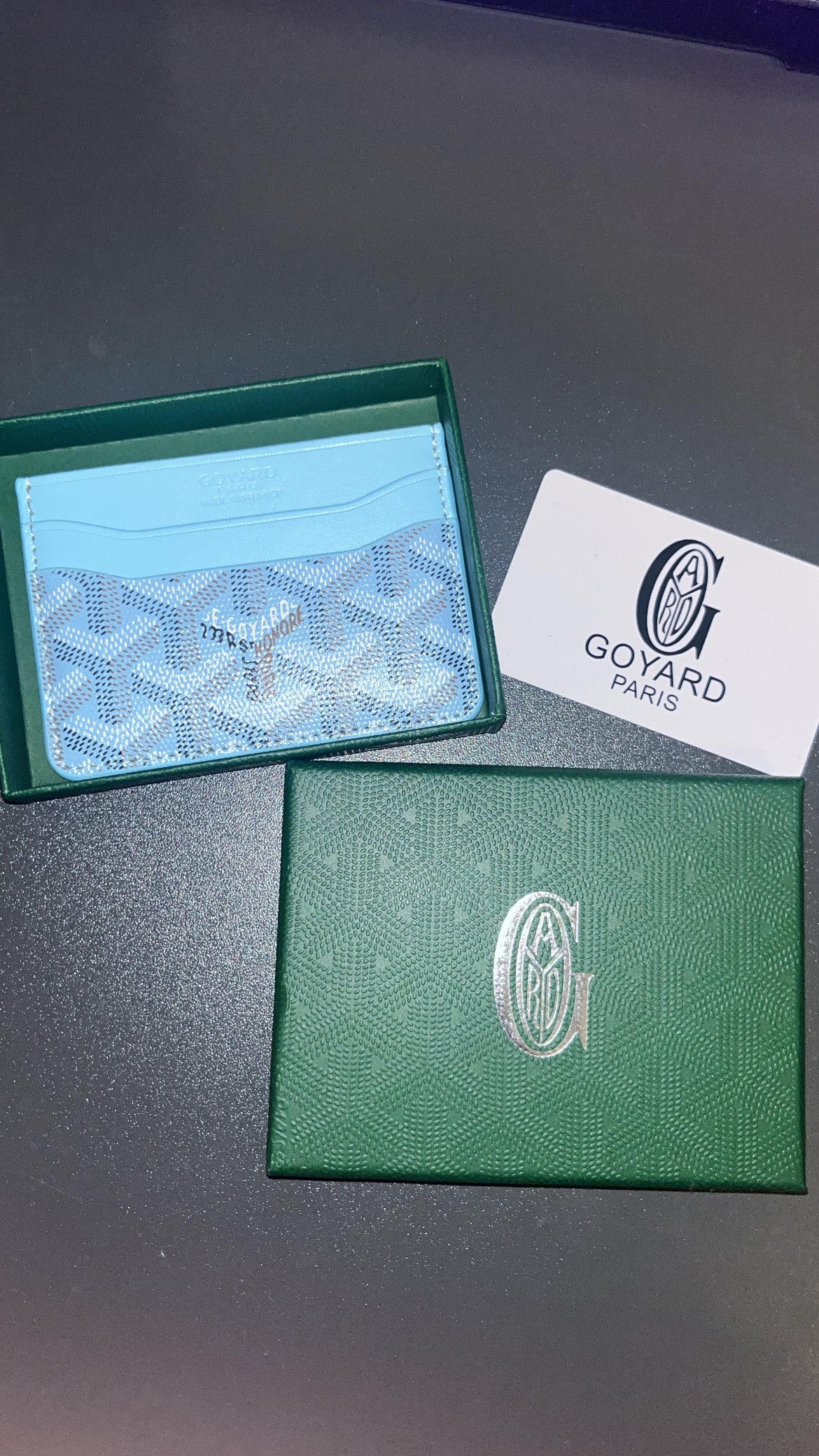 GOYARD CARDHOLDER Tiffany Blue