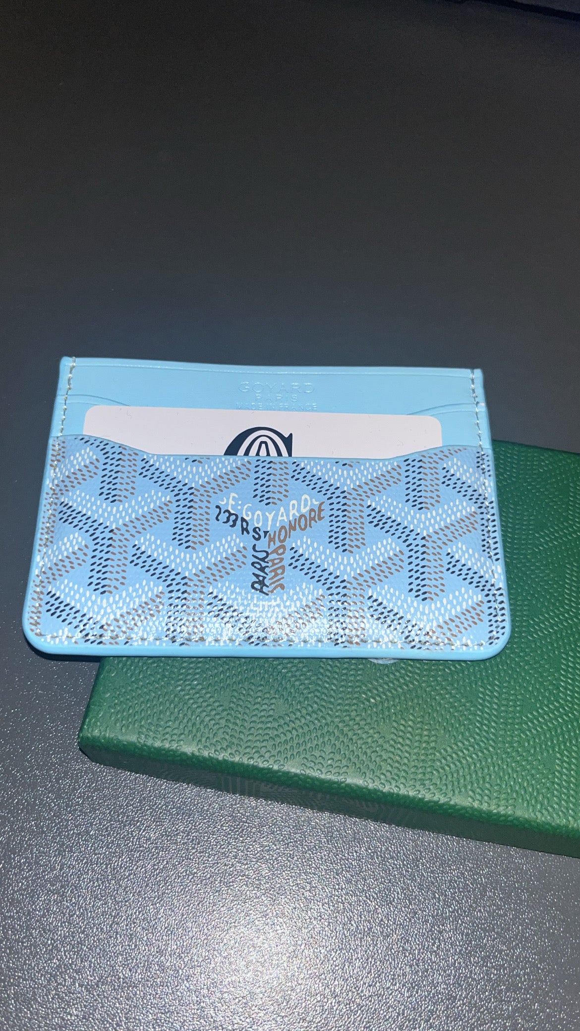 GOYARD CARDHOLDER Tiffany Blue