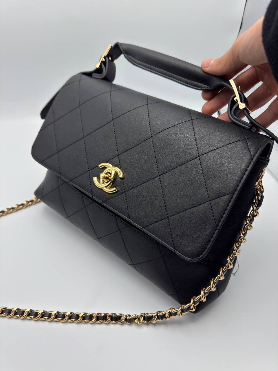 Chanel Classic Black & Gold