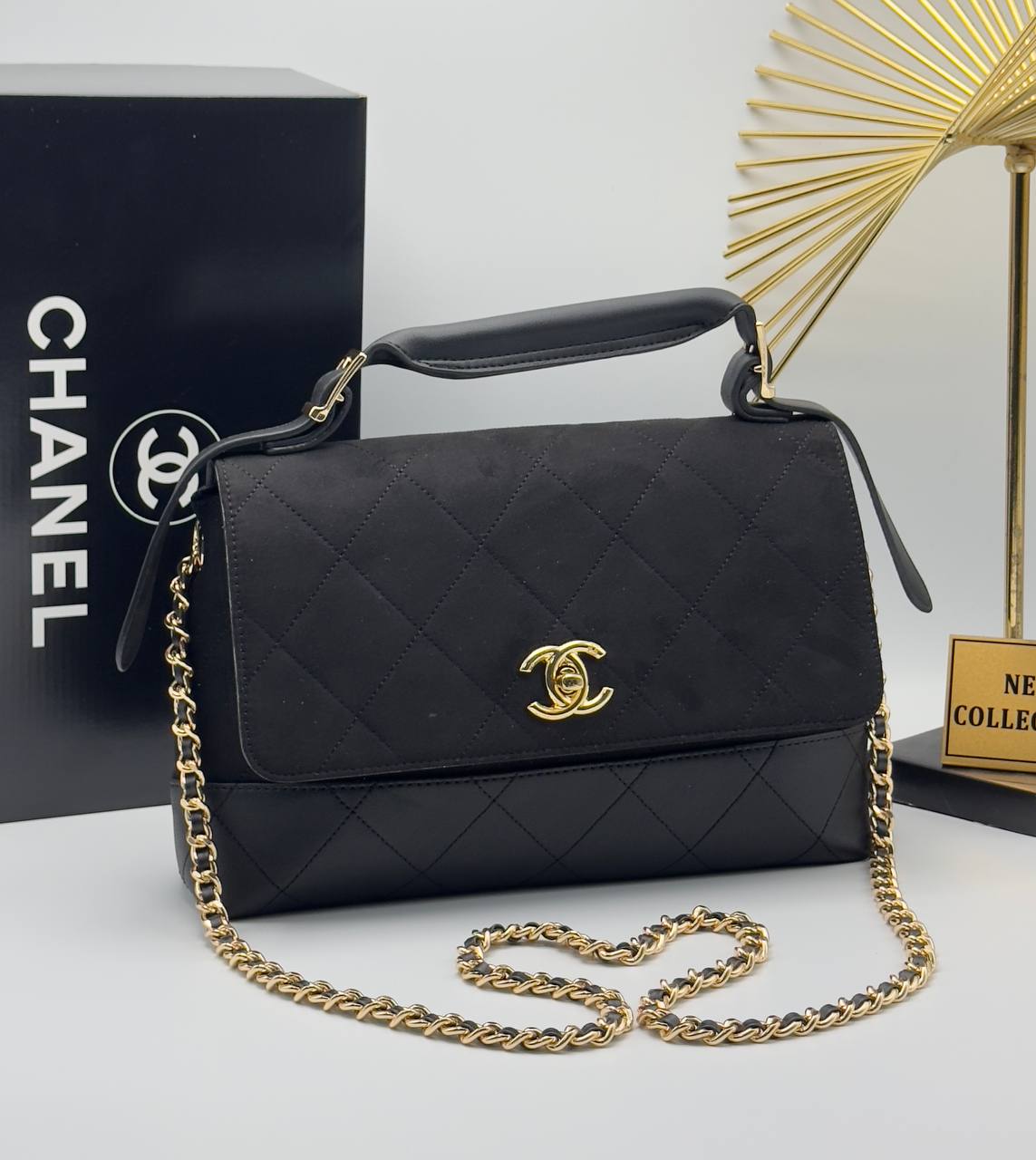 Chanel Classic Black & Gold