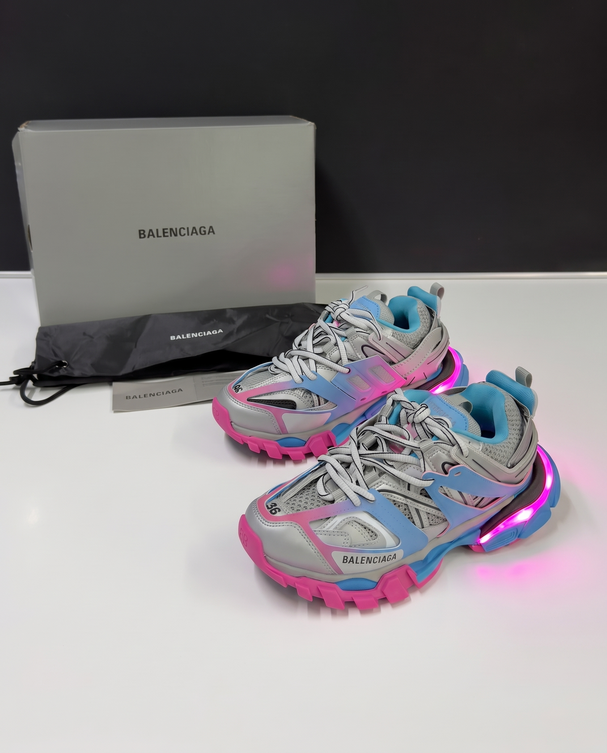 Balenciaga Track Rainbow LED