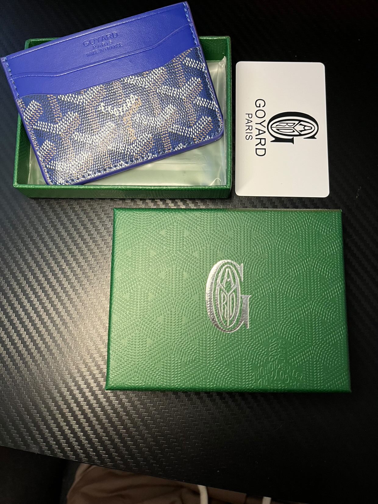 GOYARD CARDHOLDER DEEP BLUE