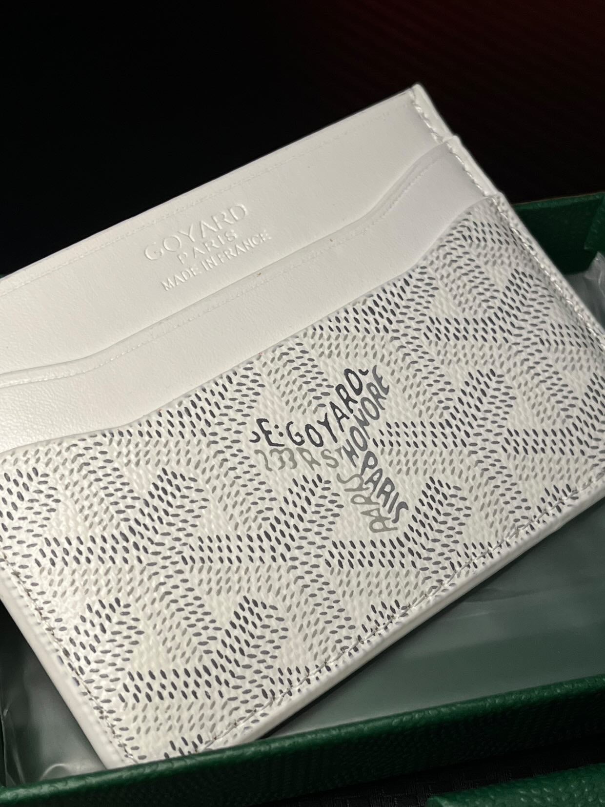 GOYARD CARDHOLDER WHITE