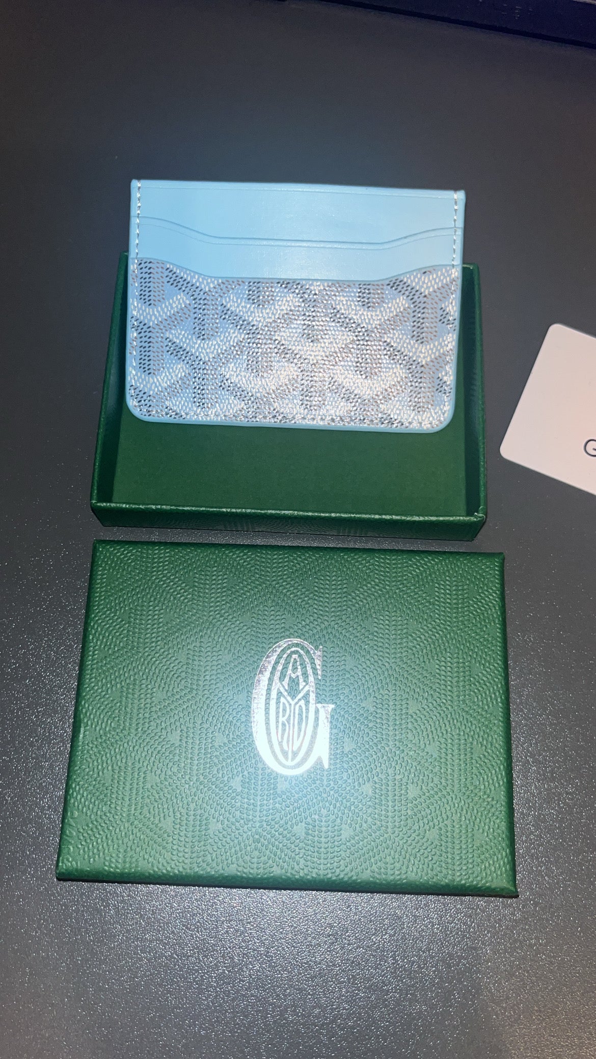 GOYARD CARDHOLDER Tiffany Blue